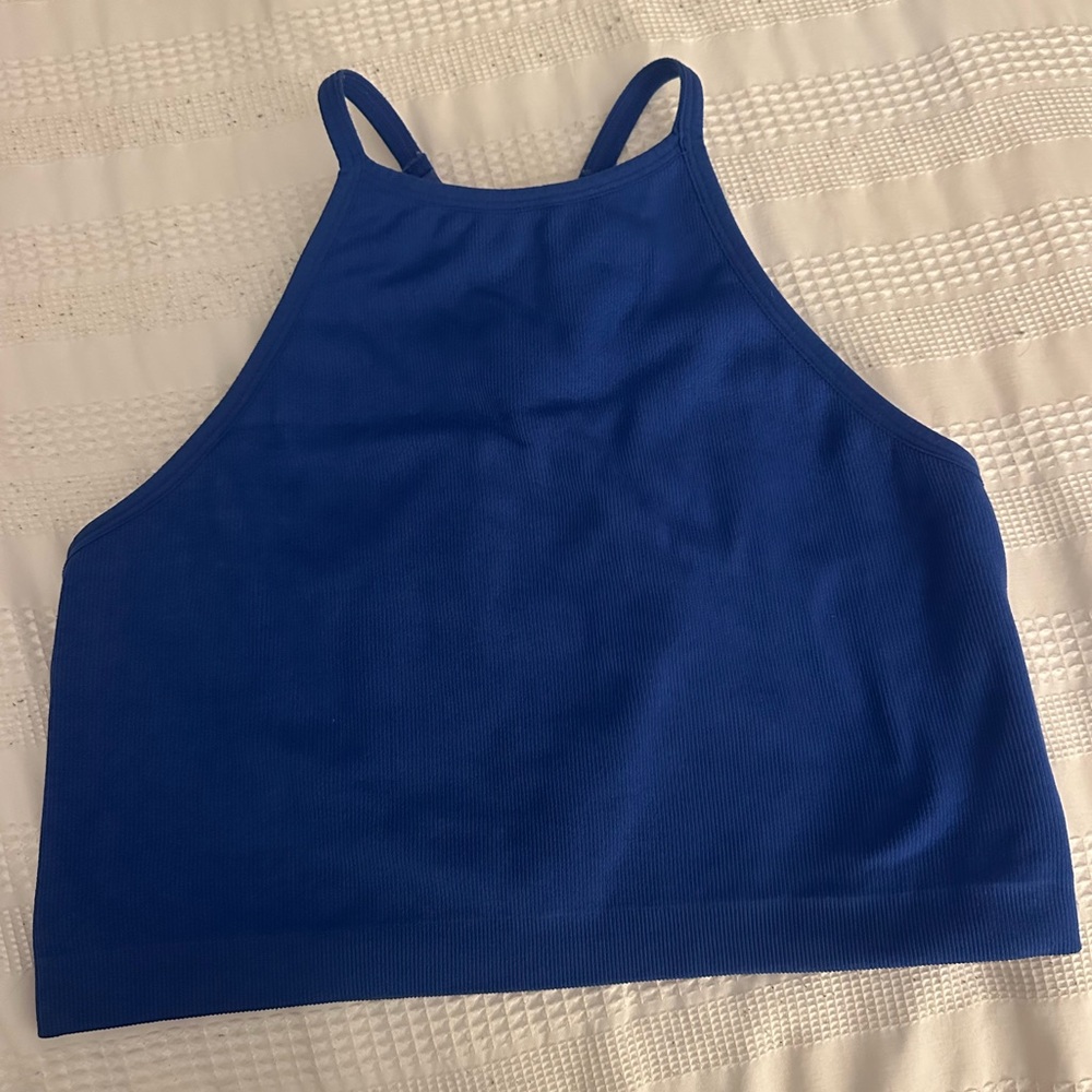 Blue sports tank top